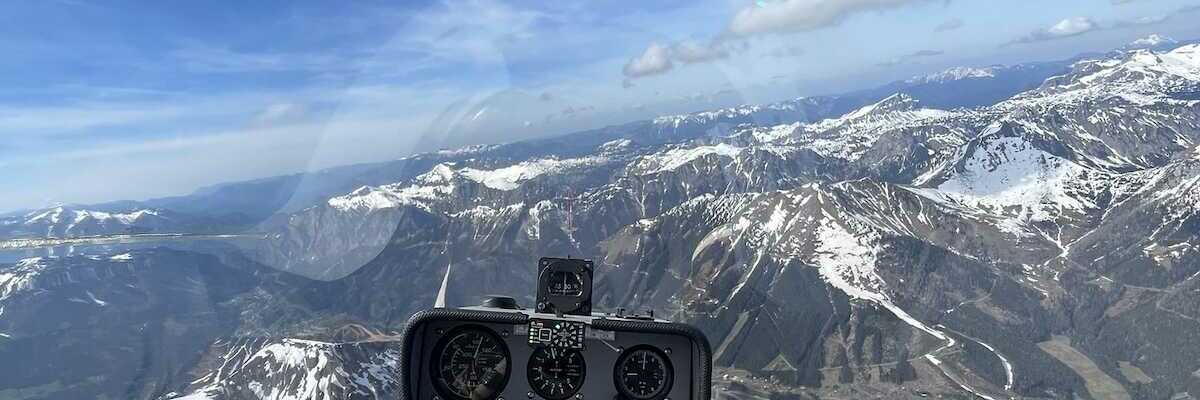 Flugwegposition um 13:46:51: Aufgenommen in der Nähe von Hafning bei Trofaiach, Österreich in 2447 Meter